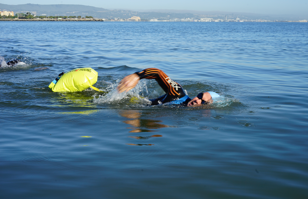 New Wave Swim Bubble for Open Water - Orange Triathlon Buoy (No Drybag)